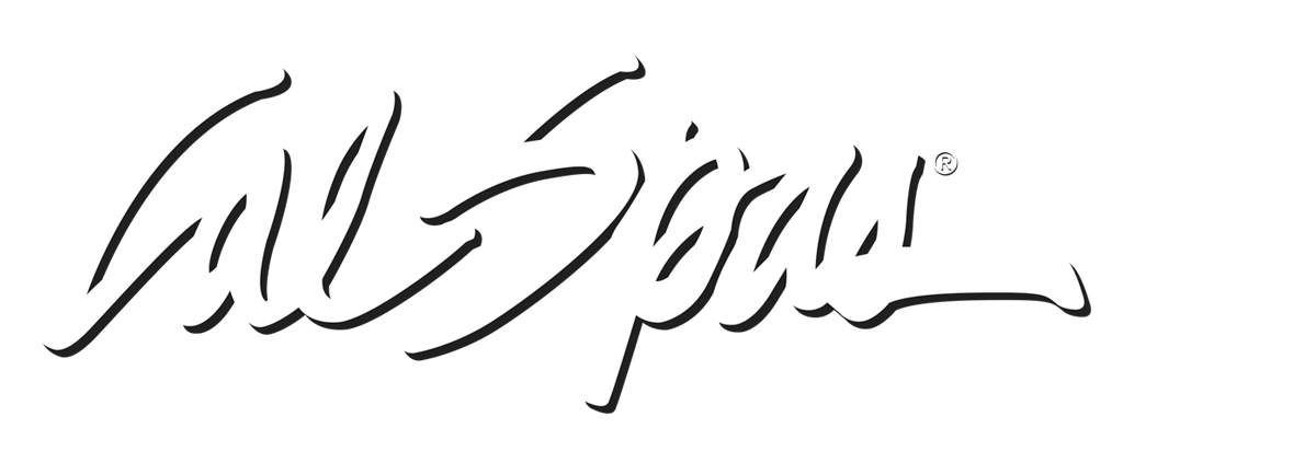 Calspas White logo hot tubs spas for sale Farmington Hills